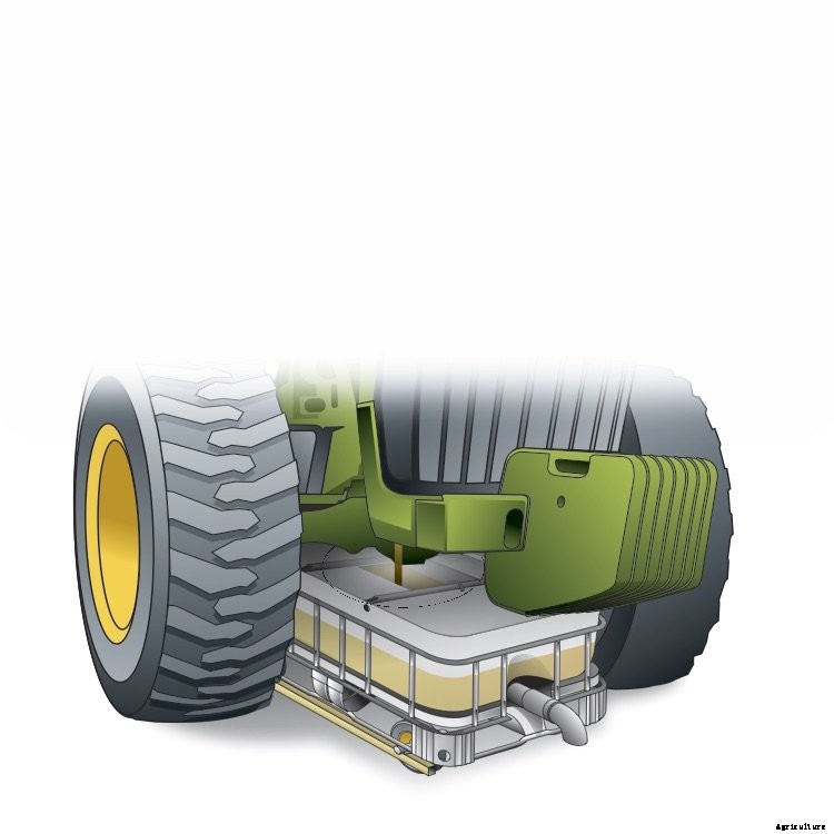 Part of oil drain system using chemical tote